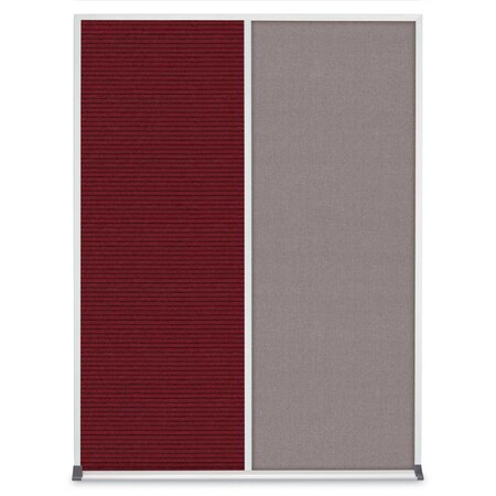 United Visual Products Double Door Radius Corkboard, 48"X36", G UV8003-GOLD-CORK